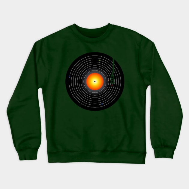 Music Everywhere Crewneck Sweatshirt by SillyShirts